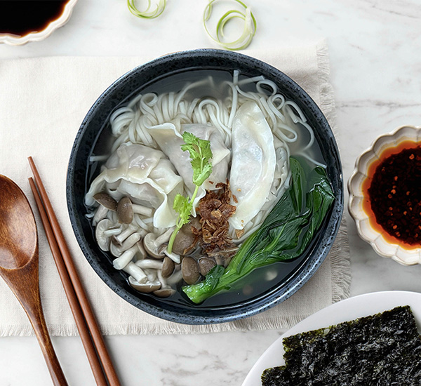 Vegan Dumpling Soup