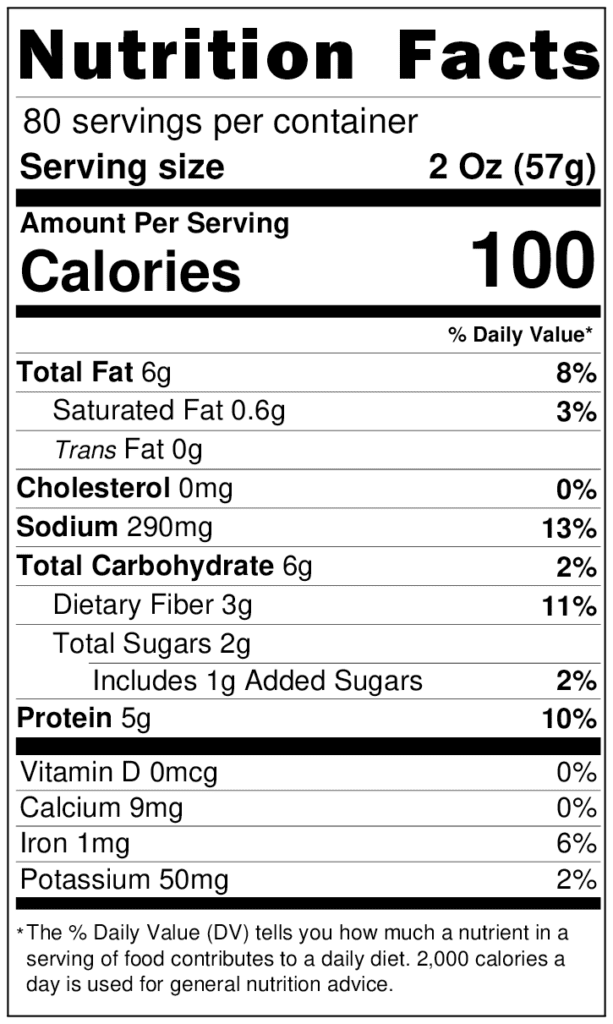 nutritionlabel sausage patty (3)